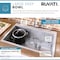 Ruvati 33"x22" Drop-in Tight Radius 16 Ga SS Topmount Kitchen Sink Sgl Bowl RVH8005 - alternate 9